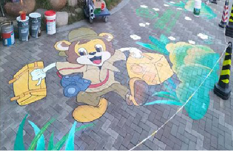 芷江县夏季画地面彩绘会遇到的问题