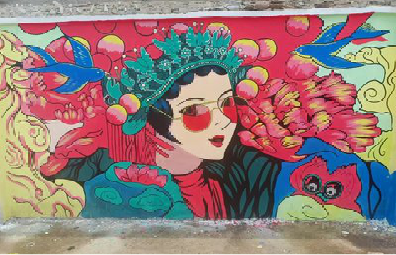 芷江县墙体彩绘-网红墙