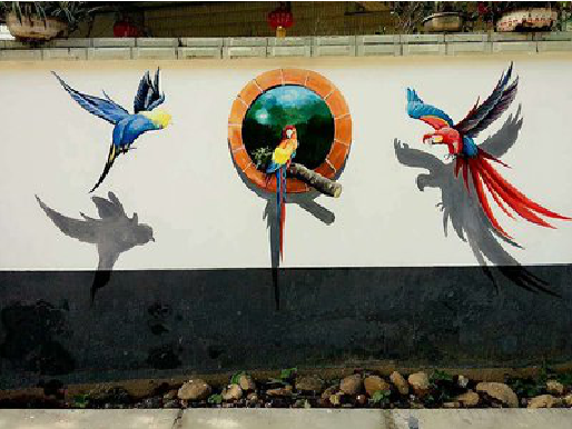 芷江县视觉错位-3D墙绘设计