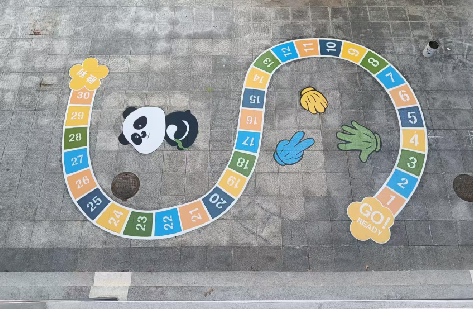 芷江县地面游戏彩绘