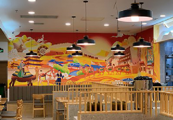 芷江县商业空间彩绘介绍。