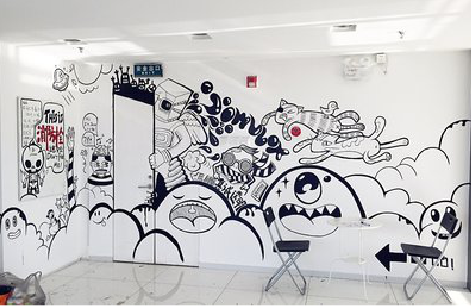 芷江县手绘墙并非传统涂鸦。